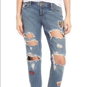 Articles of Society Jeans w/ Patches and Rips